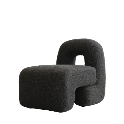 101 COPENHAGEN DAIKU • fauteuil lounge • deep taupe / gris foncé